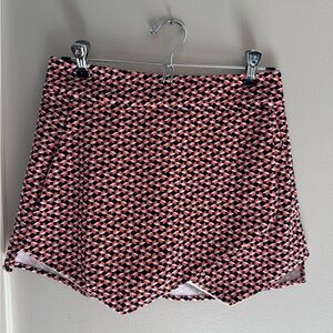 Aqua Brand Mini Skort - orange & navy (size small) gently used, great condition